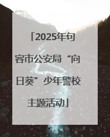 2025年句容市公安局“向日葵”少年警校主题活动