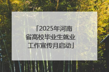 2025年河南省高校毕业生就业工作宣传月启动