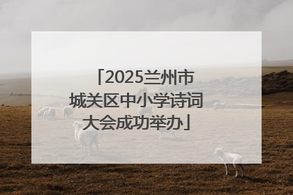 2025兰州市城关区中小学诗词大会成功举办
