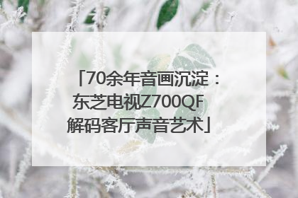 70余年音画沉淀：东芝电视Z700QF解码客厅声音艺术